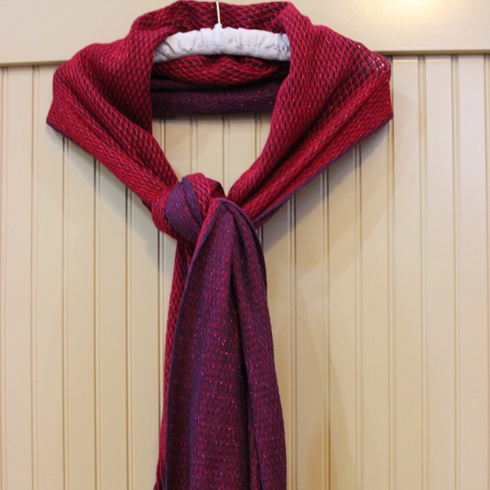 Sparkly Purple & Pink Reversible Scarf/Shawl